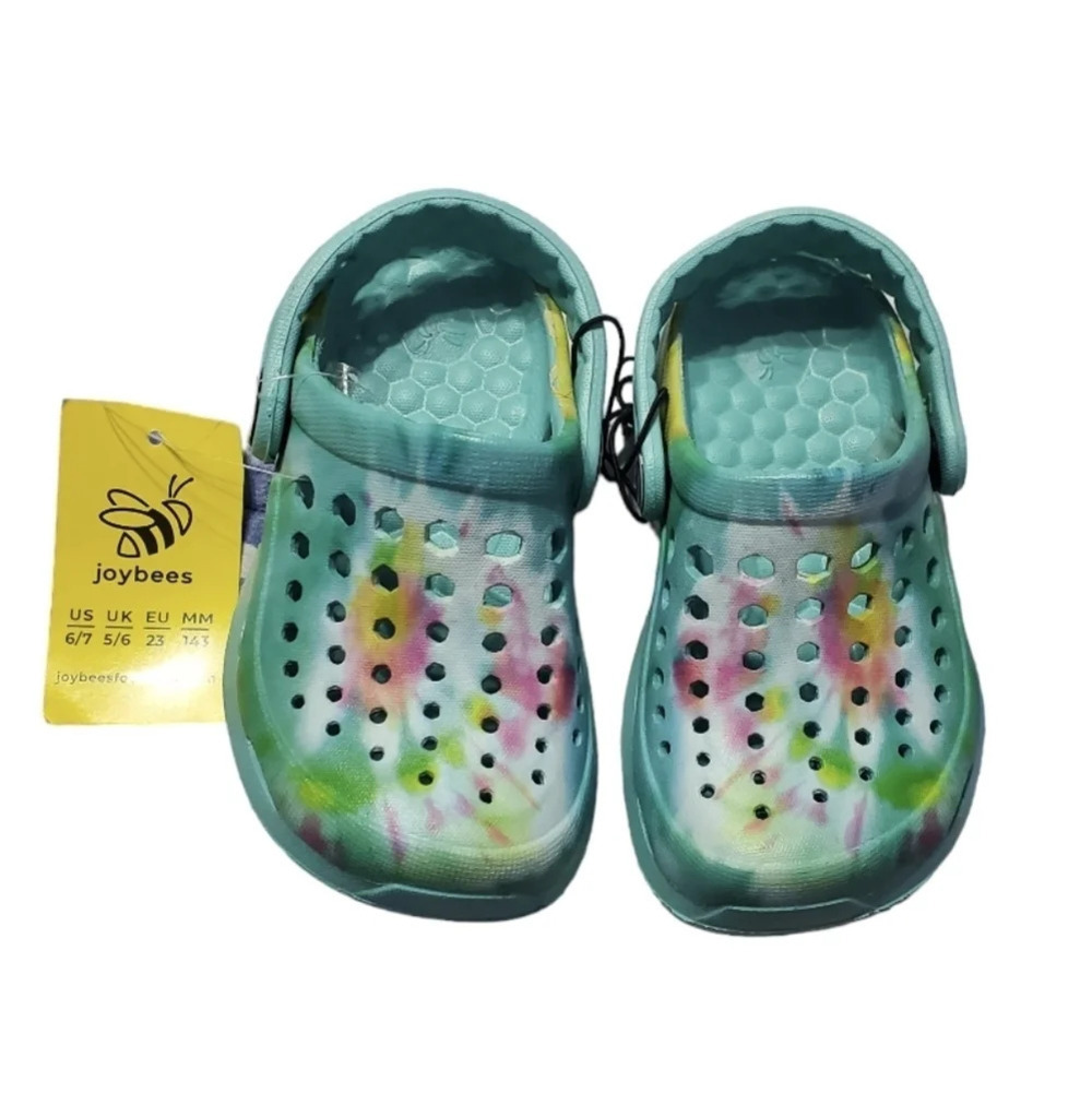 NWT Joybees Kids Active Water Clogs Tie-Dye Boys & Girls 6/7
